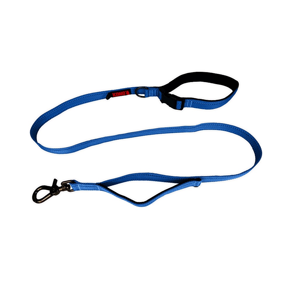 Guia p/ Cachorro Kong Traffic Leash Azul G até 1,5m