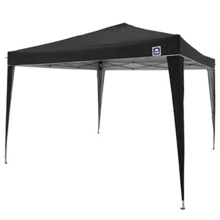 Tenda Gazebo 3x3 Metros em Aço Dobrável Articulada e Sanfonada Preta 331400 BEL