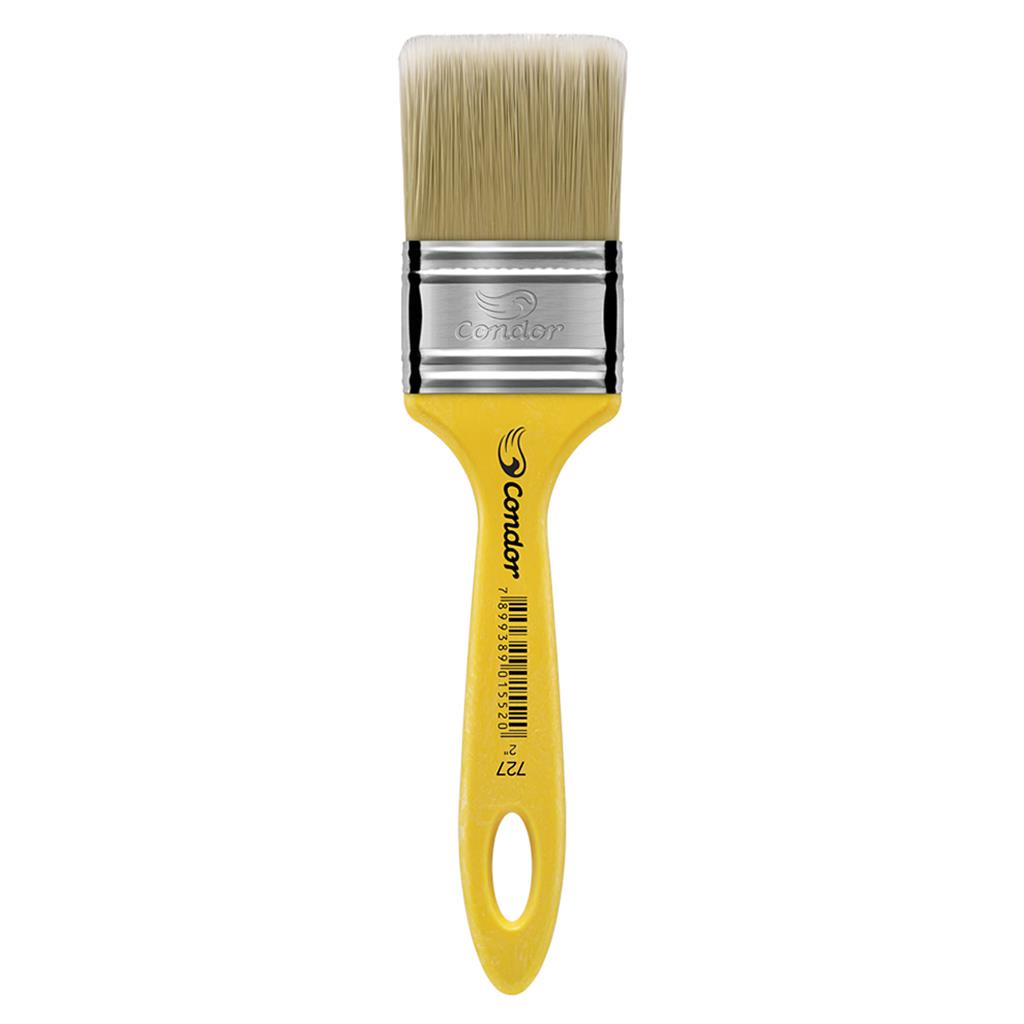 Pincel Trincha Pintura Parede Cabo Amarelo 727 2 Polegadas