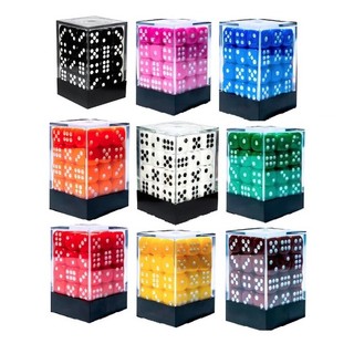 36 X Dados D6 Central Magic Marmore Marcadores Rpg Caixa