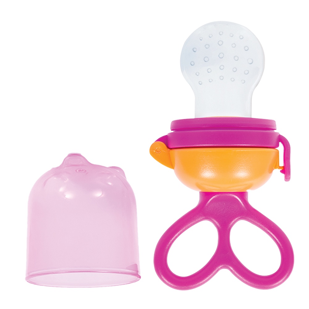 Porta Frutinha Rosa Introdução Alimentar Bebê 6156 Buba