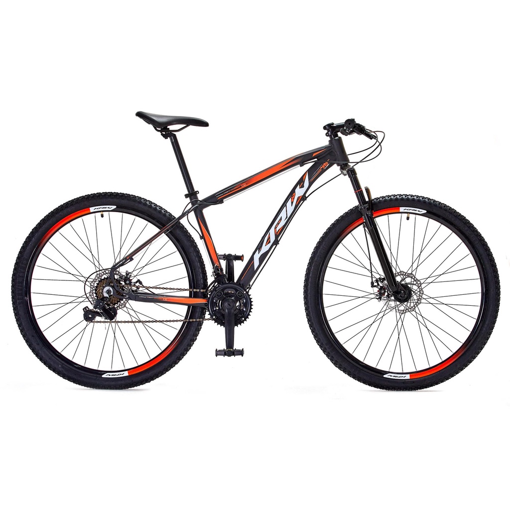 Bicicleta Aro 29 KRW Traction Alumínio Shimano TZ 24 Vel Freio a Disco SX3