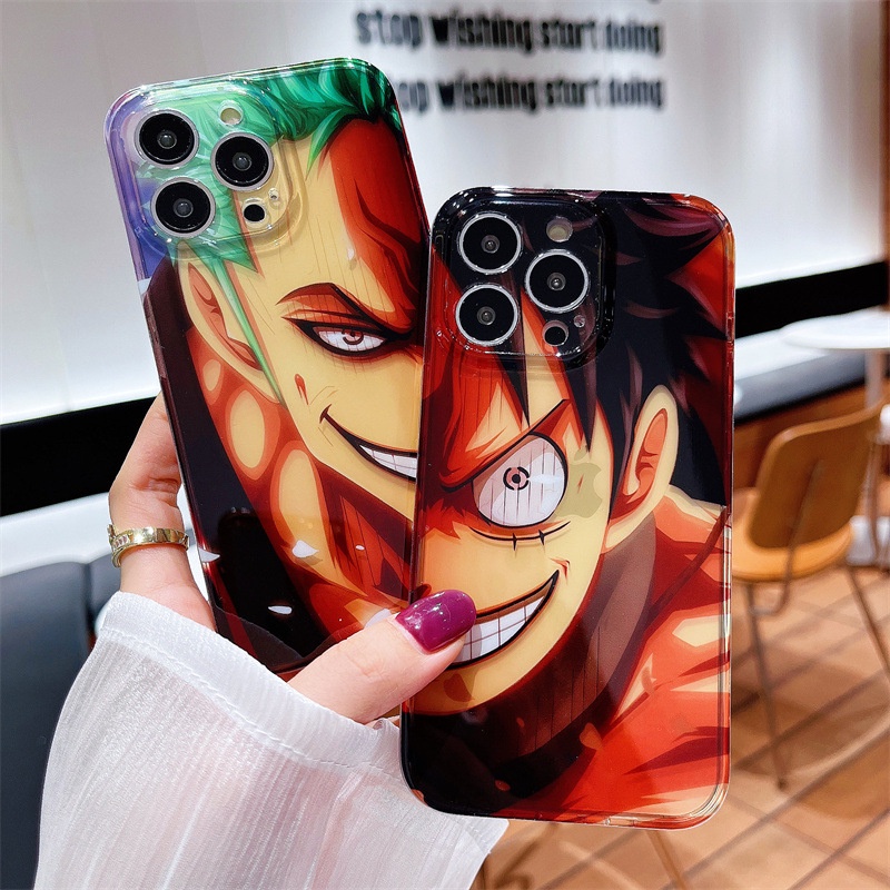 Capa Anime One Piece Luffy Zoro para iPhone 11 Pro Max 12 Pro Max