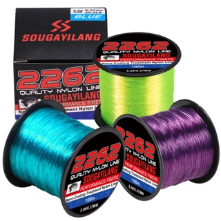 Linha De Pesca De Monofilamento Sougayilang Material 100M 3 Cores 0,14mm-0,50mm Max Drag 7-38lb em Oferta na Shopee