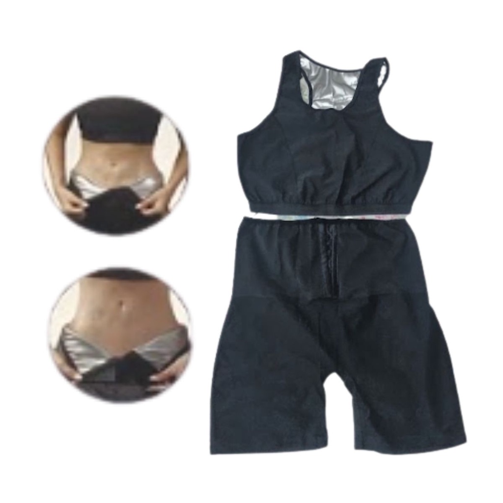 Conjunto Top E Short Bermuda Feminina Academia Fitness Malhar Corrida Malhação Caminhada