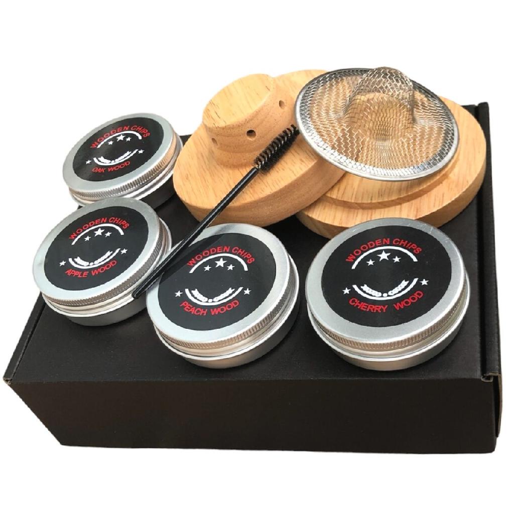 Defumador Profissional Coquetel Bebidas Drink Lascas Madeira Lenha