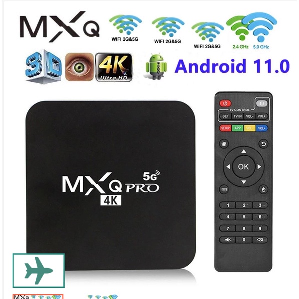 MX Q PRO 4K 5G Smart Tv Android 10.0 16GB 256GB Hd Player