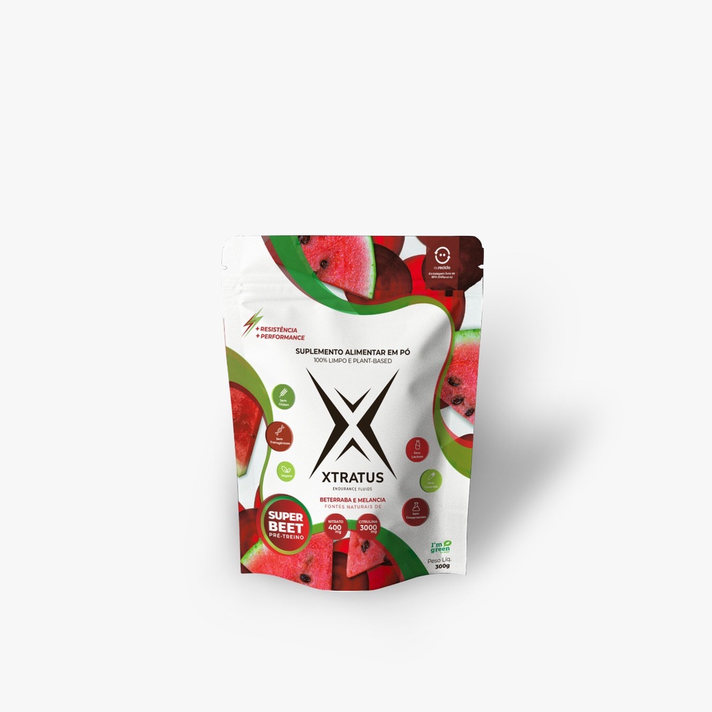 Suplemento Xtratus Endurance SUPER BEET Pré-Treino – 300g