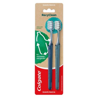 Escova de Dente Colgate Recyclean 2 unidades