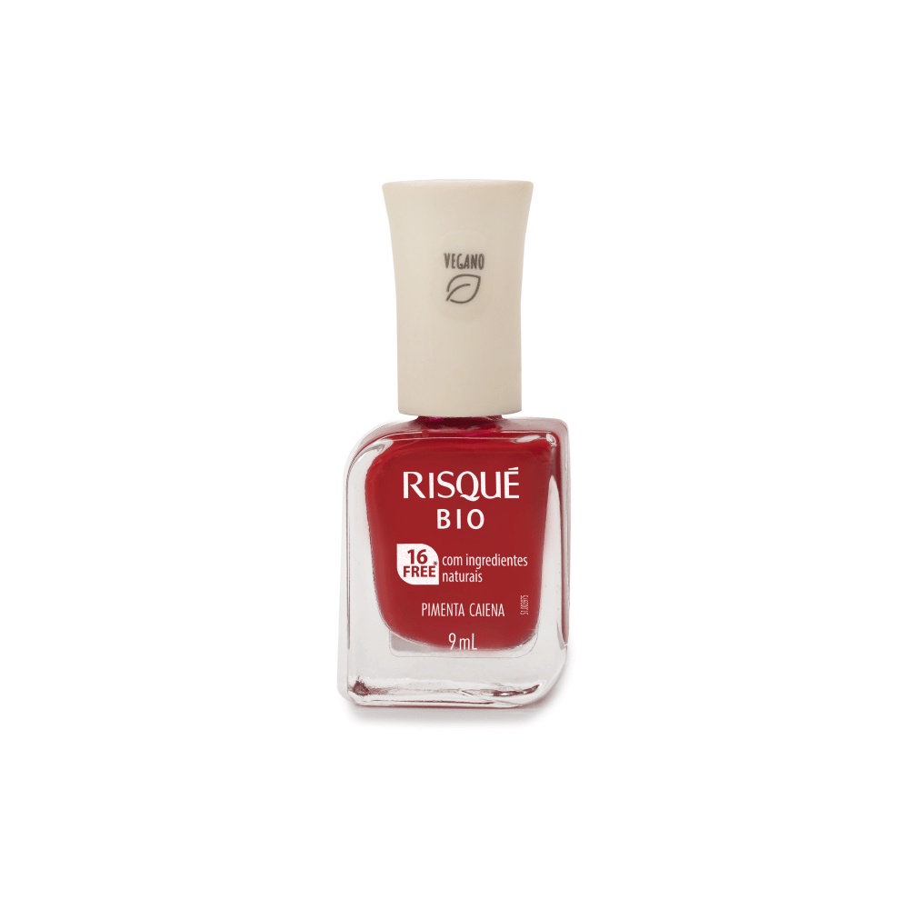 Esmalte Risqué Bio Pimenta Caiena 16 Free, Vegano, Cruelty Free