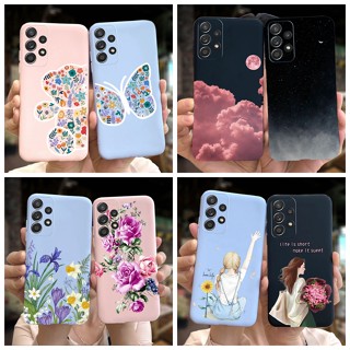 Samsung Galaxy A13 4G 2022 Capa De Silicone Macia Estampa De Borboleta De Urso Fofo Para SamsungA13 SM-A135F