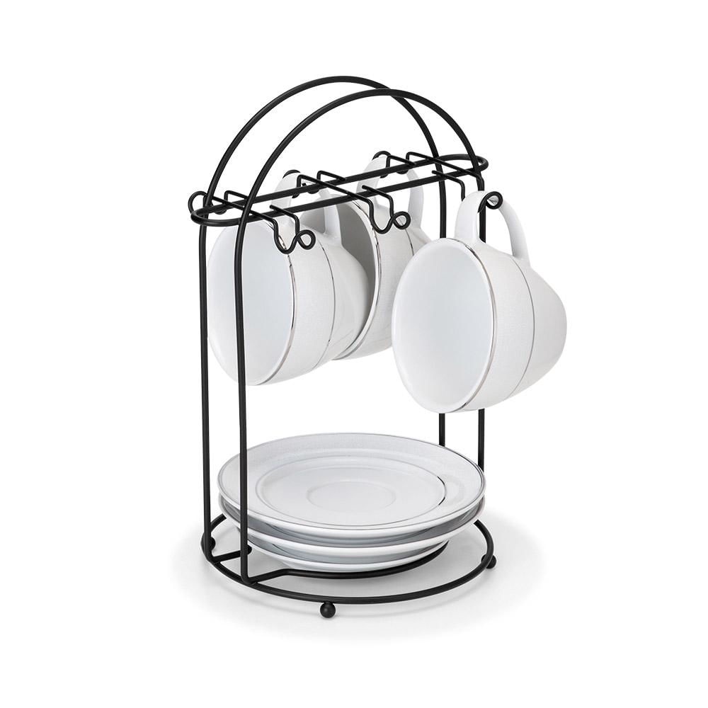 Suporte para 6 Xicaras Arthi Black 2464 - Home & Living