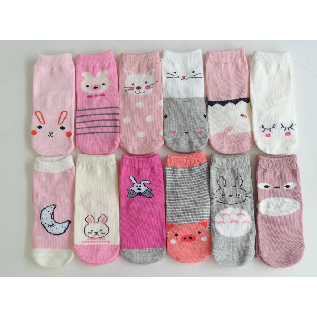 KIT 3 -12 Meia Infantil Feminina /Masculina (Algodão) em Oferta na Shopee