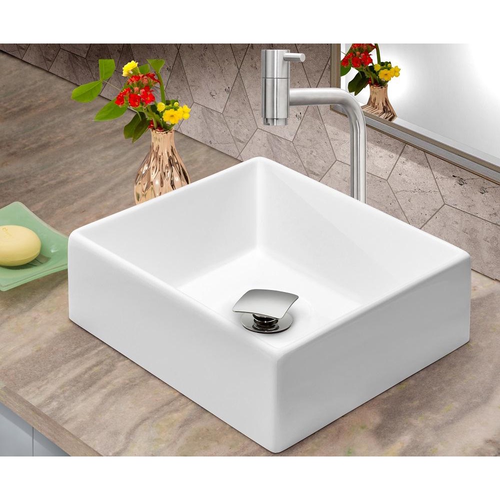 Kit Cuba Tulipa Sobrepor com Torneira Inox e Valvula Click em Oferta na Shopee