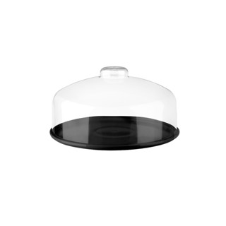 Boleira Prato Com Cúpula Coza Cozy Media Ø 25 cm Preto