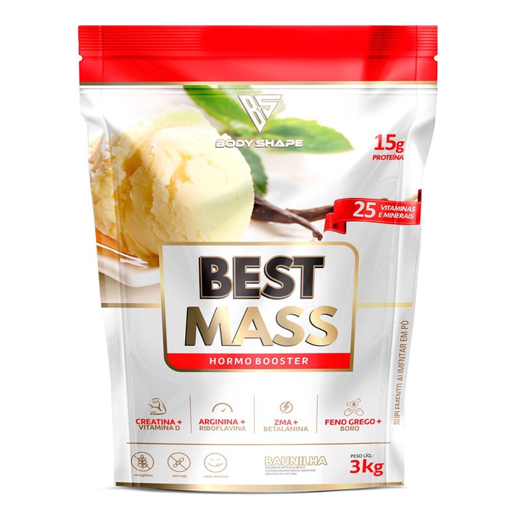 Hipercalórico Best Mass Body Shape 3kg Refil