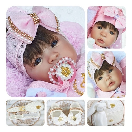 Boneca Bebe Reborn Barata Menina Princesa Enxoval - USA Magazine