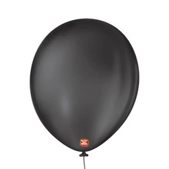 Balão de Festa Látex Liso - Preto - 50 Unidades - Balões São Roque - Rizzo Balões