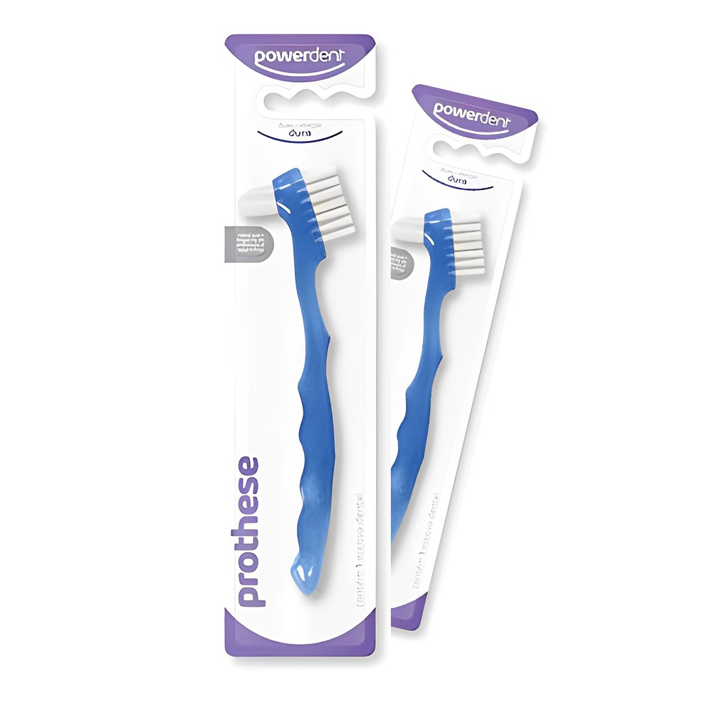 Kit 2 Un - Escova Dental Prothese Dura - Powerdent em Oferta na Shopee