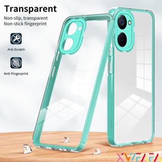 Capa Espacial Transparente Para Realme 10 4G C33 C35 9i Telefone Com Borda Colorida
