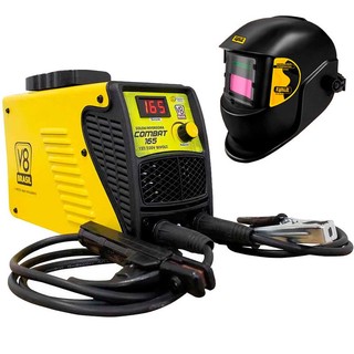 Kit Máquina de Solda Inversora 120a Combat 165 BIVOLT 20046 V8 + Máscara de Solda Automática EVF-102 em Oferta na Shopee