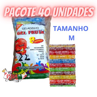 Geladinho Gel Fruta Pacote com 40 unidades M