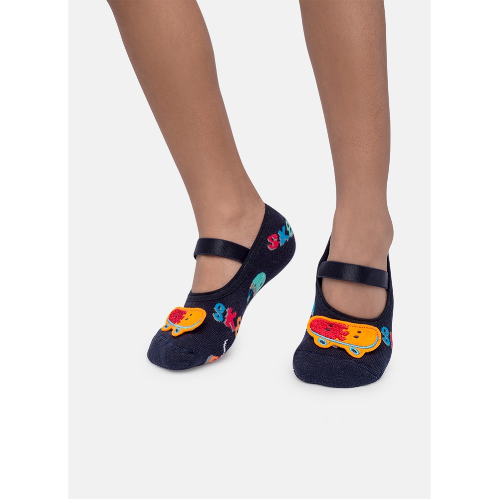 Meia Sapatilha com Aplique Infantil Skate - Puket