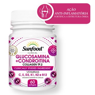 Glucosamina + Condroitina + Collagen TP. 2 Sunfood 60 Cáps