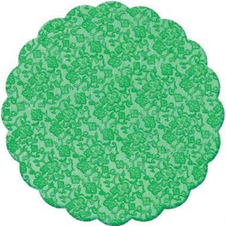 Fundo Rendado Redondo Verde Escuro 9cm - 100 unidades - Cromus - Rizzo Embalagens em Oferta na Shopee