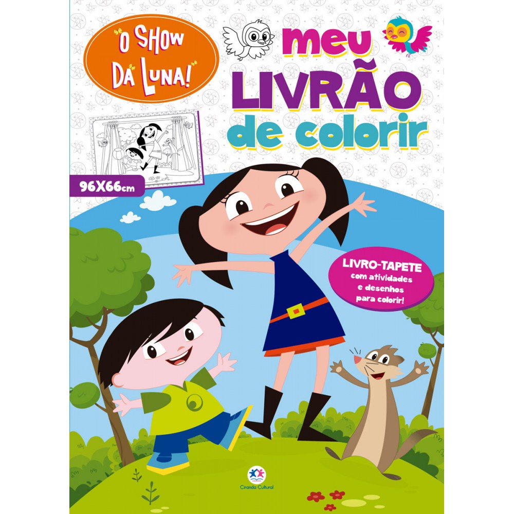 Livro tapete O Show da Luna - Meu livrão de colorir em Oferta na Shopee
