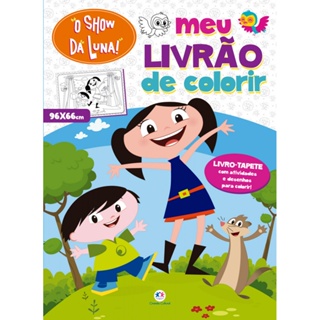 Livro tapete O Show da Luna - Meu livrão de colorir em Oferta na Shopee