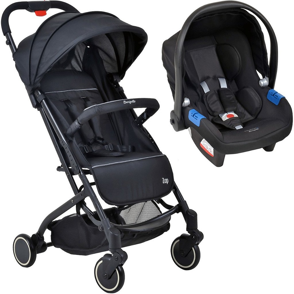 Carrinho de Bebe Burigotto Zap Black Preto com Bebe Conforto em Oferta na Shopee