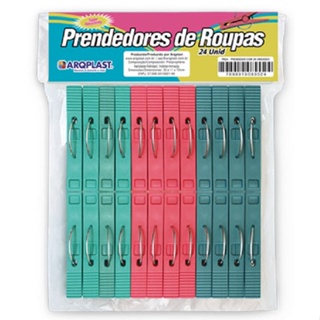 Pacote De Prendedor de Roupa Moderno Com 24 Unidades Pregador em Oferta na Shopee