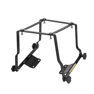 Suporte De Baú Removível 80 Litros Pro Tork Moto Fazer 250 Para Garupa Preto