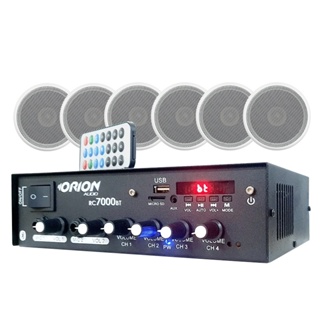 Kit Som Residencial Amplificador + 6 Caixas De Som Orion 55w em Oferta na Shopee