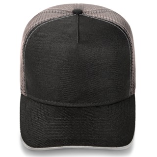 Boné MXC BRASIL Snapback Aba Curva Trucker Liso Preto Cinza