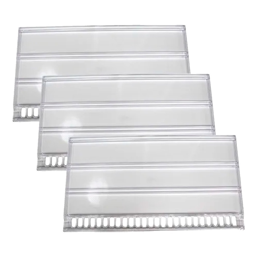 3  Prateleira Acrílica Refrigerador Continental Rcct480 Rcct490