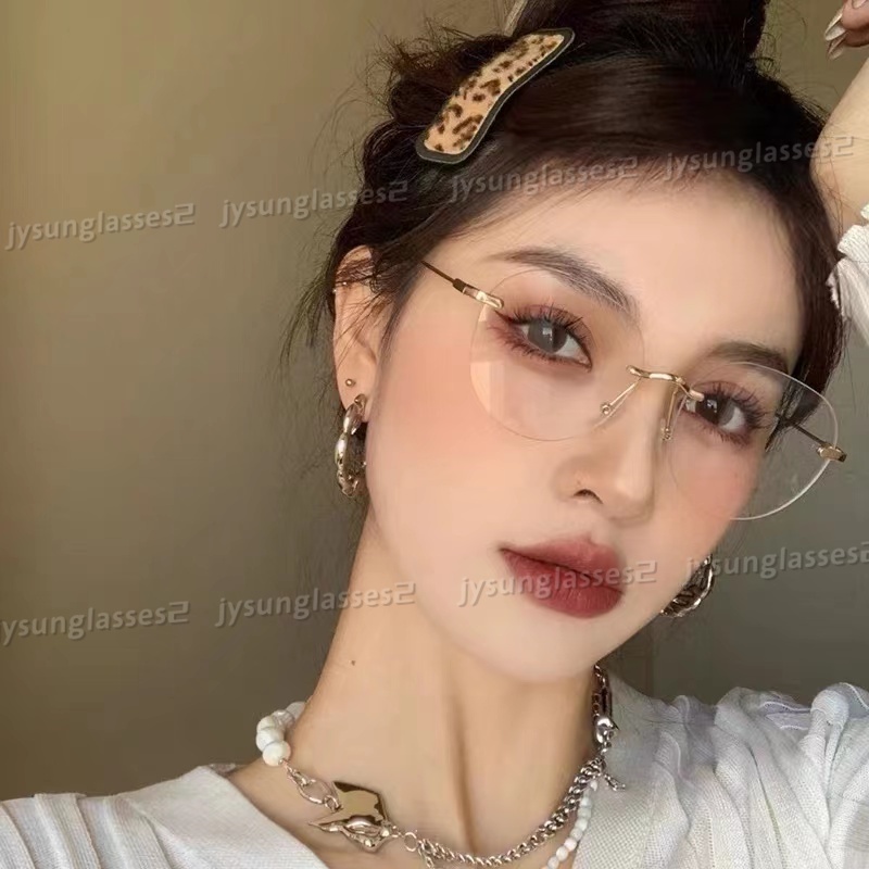 【 Ready Stock 】 Coreano Anti-Radiação Computador Óculos De Metal Armação Para Mulheres/Homens