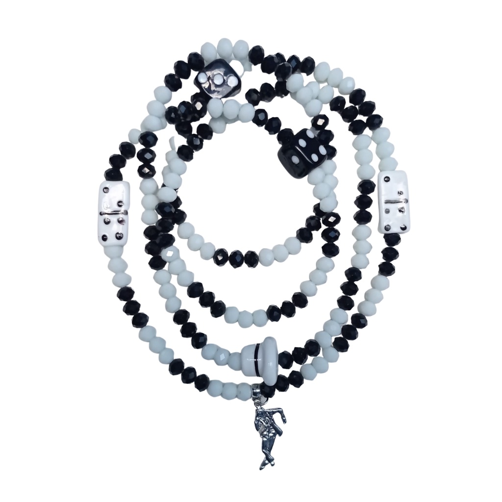 Guia Malandro Miguel Cristal 8 mm 60 cm Colar Umbanda em Oferta na Shopee