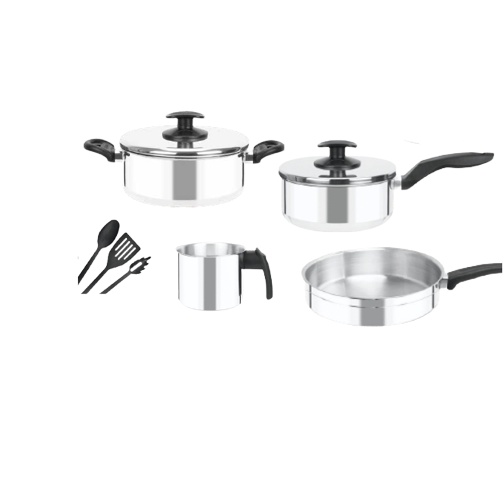 Jogo De Panelas Remaza 07 Peças Tampa em Oferta na Shopee