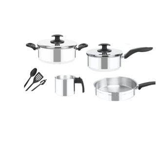 Jogo De Panelas Remaza 07 Peças Tampa em Oferta na Shopee