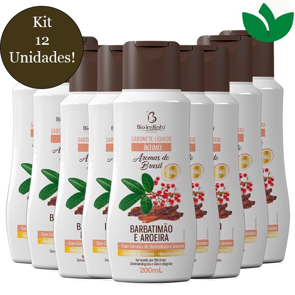 Kit Com 12 Sabonete Aromas Brasil Barbatimão e Aroeira Bio