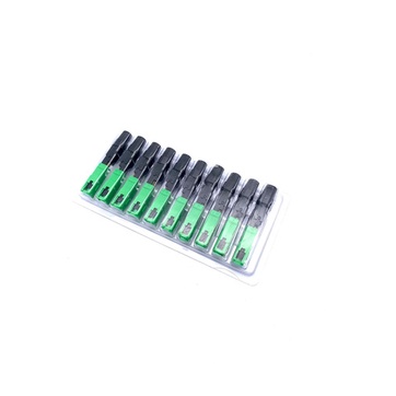 CONECTOR FAST RÁPIDO FIBRA ÓPTICA VERDE SC/APC - KIT 10UN