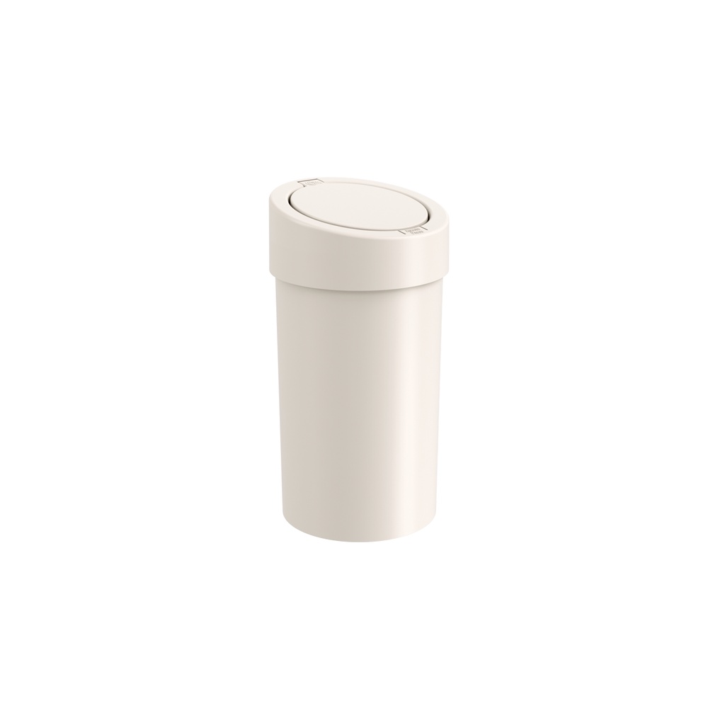 Lixeira Com Abertura Click Coza Press 9 Litros Light Gray - Home & Living