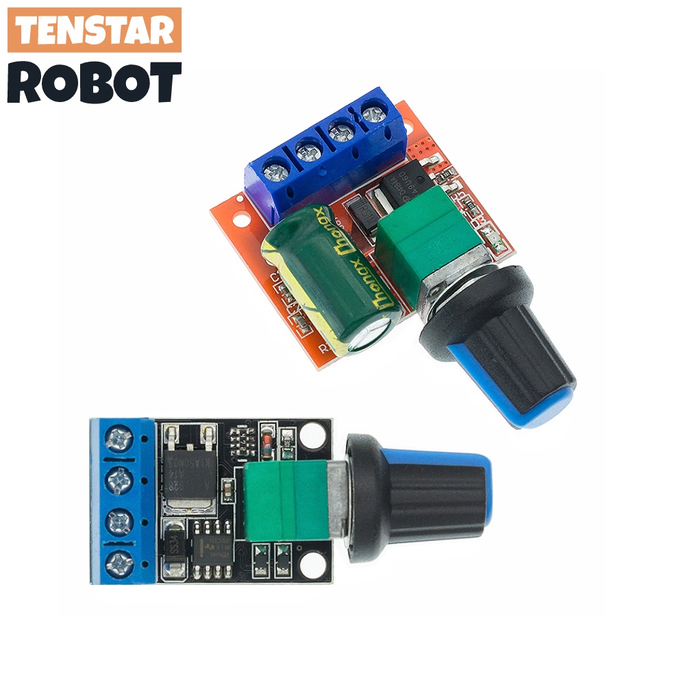Mini 5A 10A 90W PWM 12V DC Módulo Controlador De Velocidade Do Motor-4.5V-35V Chave Reguladora De Controle Ajustável 24V