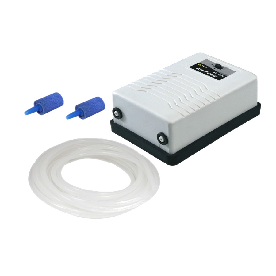 Compressor De Ar para aquario Boyu Sc-7500 2 Saídas completo em Oferta na Shopee