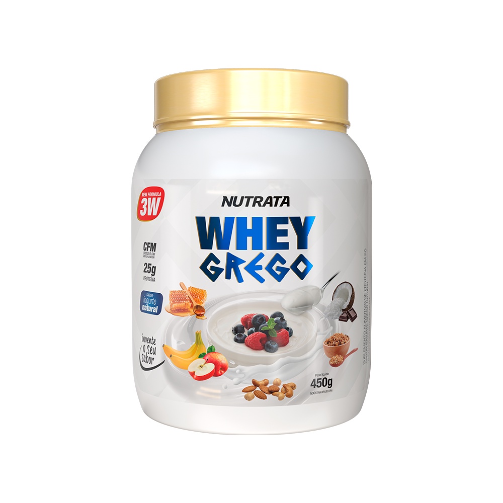 WHEY GREGO IOGURTE NATURAL 450GR - NUTRATA