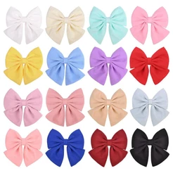 Laços De Cabelo Infantil Presilha De Cabelo Infantil 10cm De Tecido Satin Acessórios De Cabelo Infantil 396
