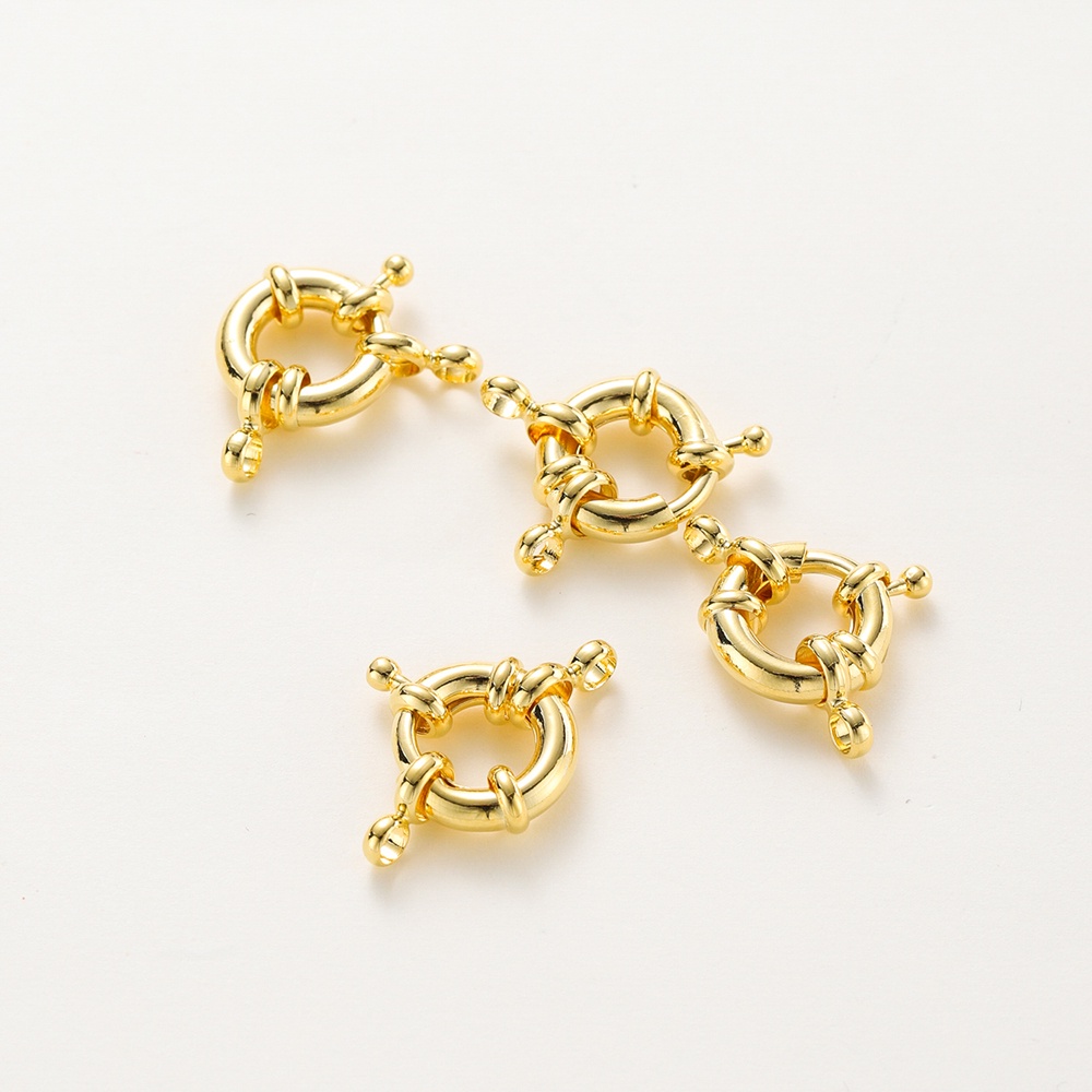 St.kunkka 1/4pçs 11-15mm Banhado 18K Fivela De Marinheiro Em Ouro Real Fina Acessórios De Bricolage Colar De Mola Forma De O Cabeça Corda em Oferta na Shopee