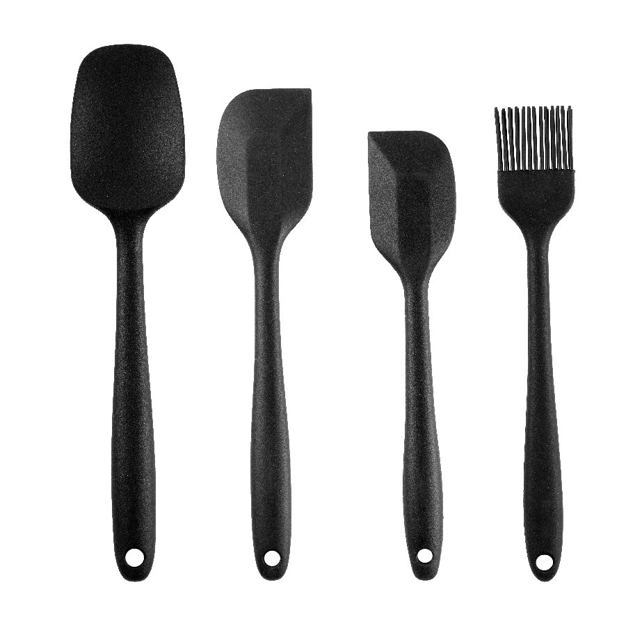 Espátula E Pincel Silicone - Multiuso  - 4 unidades - Cromus Allonsy - Rizzo